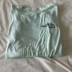 Reel Life Men's Mint Green Long Sleeve Tee
